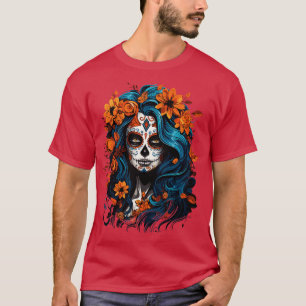 Camiseta Dia das Mulheres Mortas La Catrina Muertos 1