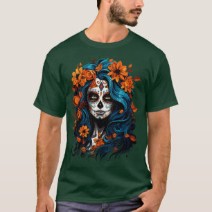 Camiseta Dia das Mulheres Mortas La Catrina Muertos 1