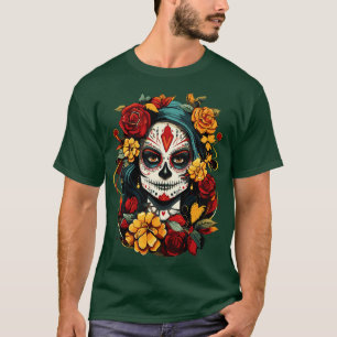 Camiseta Dia das Mulheres Mortas La Catrina Muertos 2