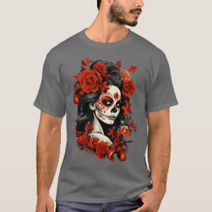 Camiseta Dia das Mulheres Mortas La Catrina Muertos 3