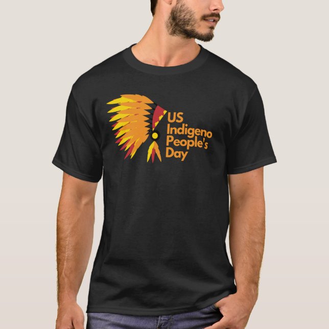 Camiseta Dia das Pessoas Indígenas dos EUA (Frente)