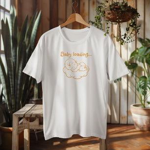 Camiseta Dia das Primeiras Mães Grávidas laranja