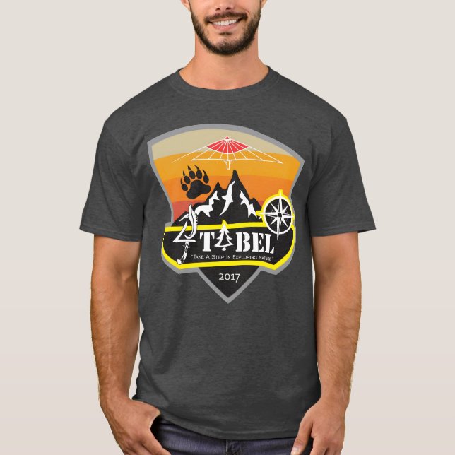 Camiseta Dia de acampamento retrô (Frente)