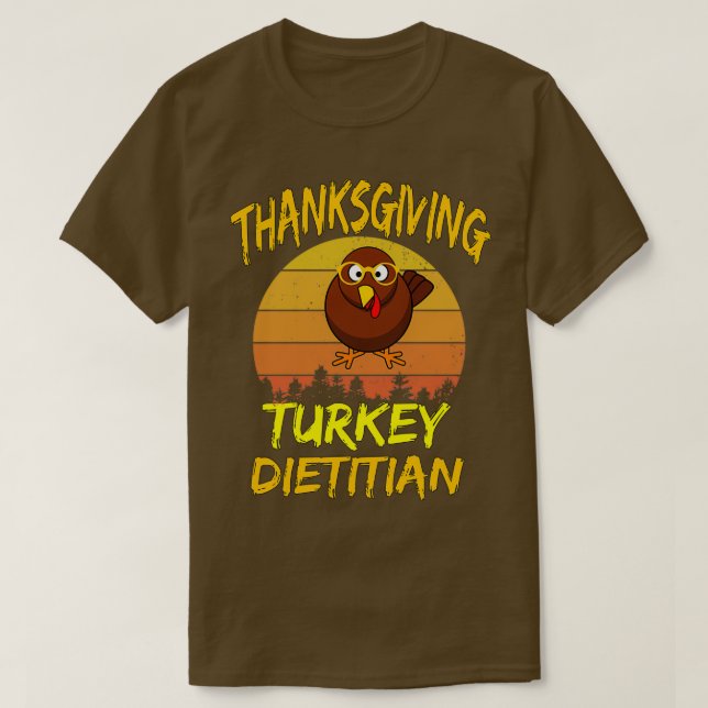 Camiseta Dia de Ação de Graças à Turquia (Frente do Design)