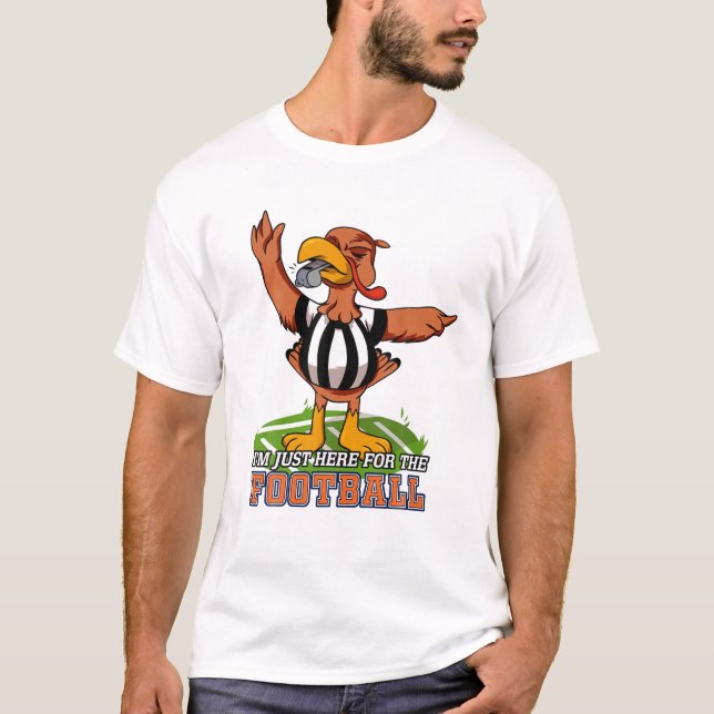 Camiseta Dia de Ação de Graças à Turquia Bowl Estou aqui pa (Frente)