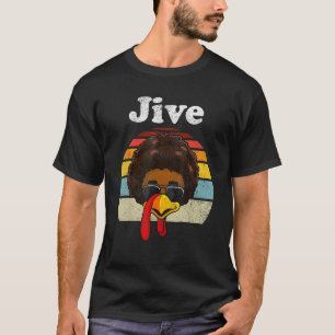 Camiseta Dia de Ação de Graças à Turquia Engraçado Rosto Vi