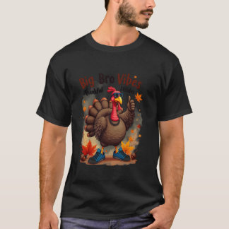 Camiseta Dia de Ação de Graças à Turquia Grande Irmão Vibes