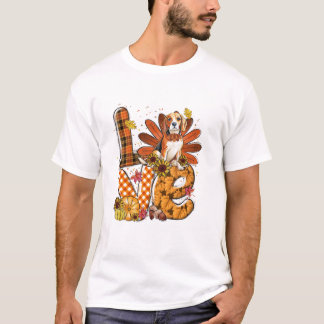 Camiseta Dia de Ação de Graças Beagle Fofo
