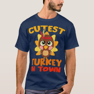 Camiseta Dia De Ação De Graças Da Cidade Da Turquia, A Turq