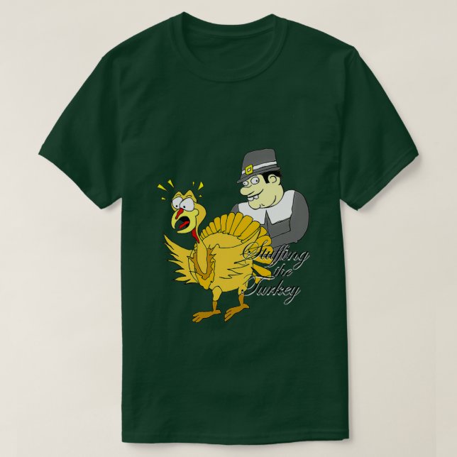 Camiseta Dia de Ação de Graças da Turquia (Frente do Design)