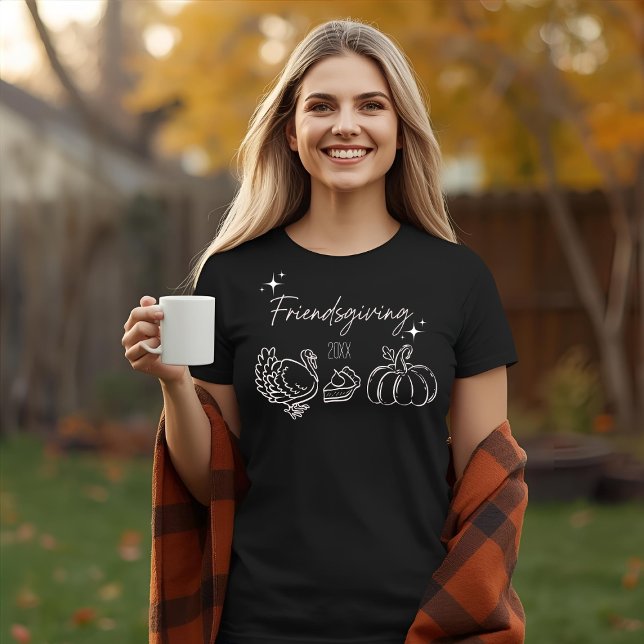 Camiseta Dia de Ação de Graças dos Amigos (Friendsgiving t-shirt)