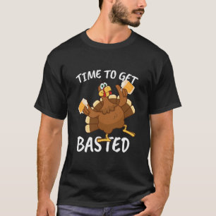 Camiseta Dia de Ação de Graças Feliz Turquia Retro Alegre M