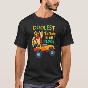 Camiseta Dia De Ação De Graças Para Crianças Fresca A Turqu