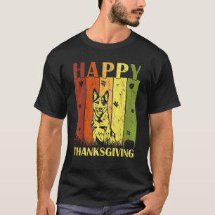 Camiseta Dia de Ação de Graças Retro Australian Cattle Dog 