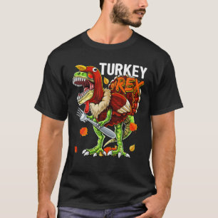 Camiseta Dia de Ação de Graças T Rex Dinossaur Turquia Cost