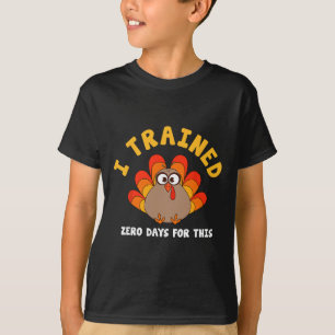 Camiseta Dia de Ação de Graças Turkey Trot Correndo Eu Trei