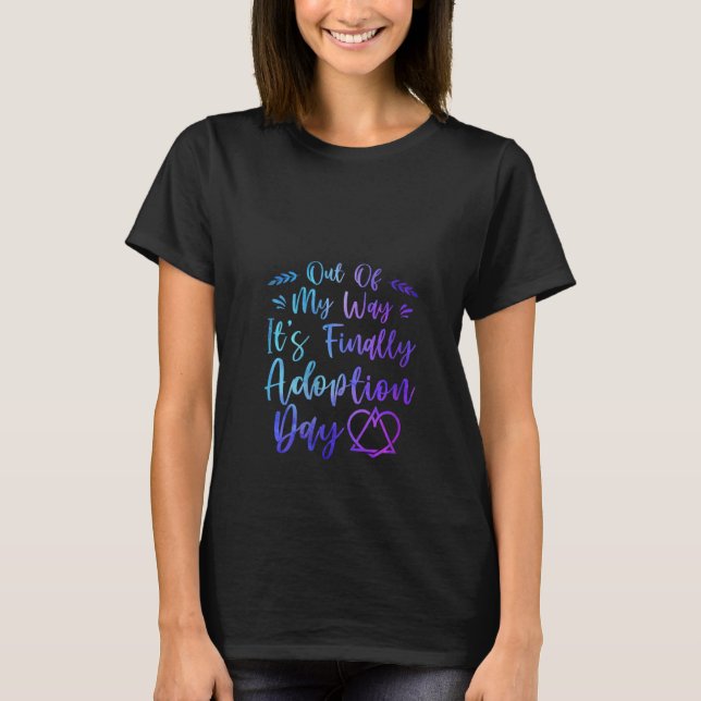 Camiseta Dia de Adoção das Mulheres Finalmente Decote V (Frente)