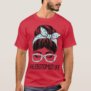Camiseta Dia de Apreciação Semana Phlebotomista Mulheres Ar