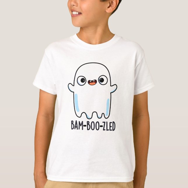 Camiseta Dia de as Bruxas engraçado Bam-boo-zled Confuso Gh (Frente)
