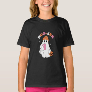 Camiseta DIA DE AS BRUXAS ENGRAÇADO BOO JEE Ghost Coffee Pu