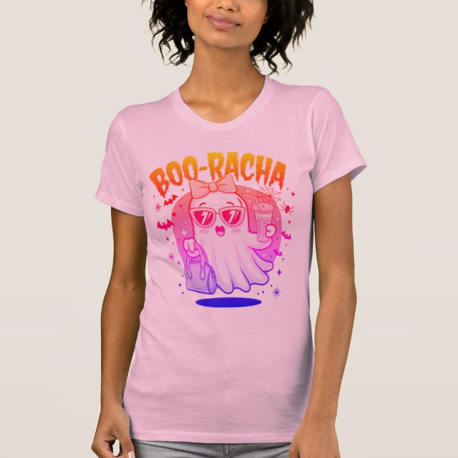 Camiseta Dia de as Bruxas engraçado Boo-racha Bebendo Fanta (Frente)