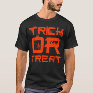 Camiseta Dia de as Bruxas engraçado Boys Spider Web Trick o