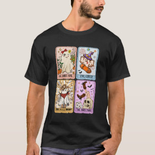 Camiseta Dia de as Bruxas engraçado com placa retrô fantasm