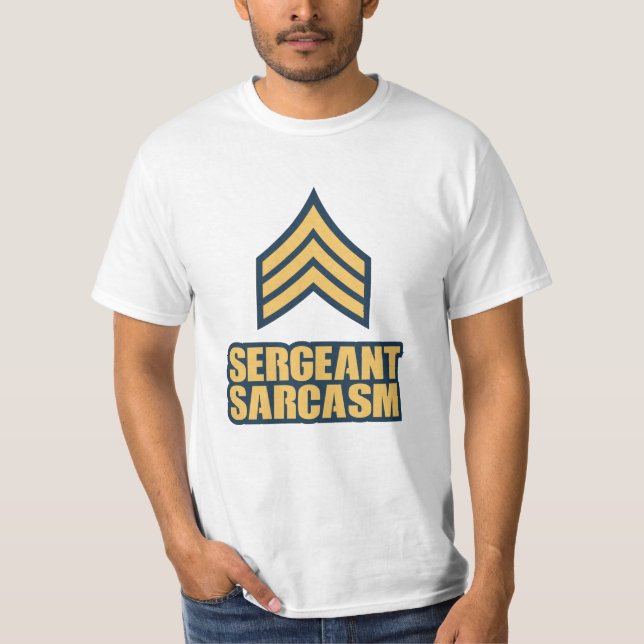 Camiseta Dia de as Bruxas engraçado Costume Idea Sargento S (Frente)