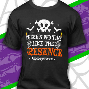 Camiseta Dia de as Bruxas engraçado Crossbones do crânio do