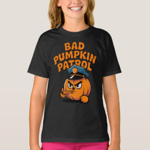 Camiseta Dia de as Bruxas engraçado da patrulha de abóbora