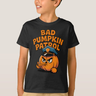 Camiseta Dia de as Bruxas engraçado da patrulha de abóbora 