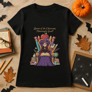 Camiseta Dia de as Bruxas engraçado da Rainha da Sala de Au