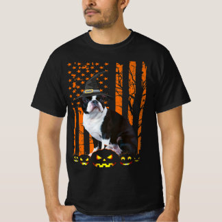 Camiseta Dia de as Bruxas engraçado de Bandeira da América