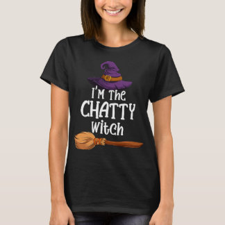 Camiseta Dia de as Bruxas engraçado de bruxa Chatty Figurum