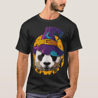 Camiseta Dia de as Bruxas engraçado de bruxa Panda Figurino