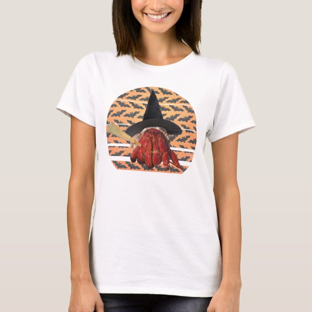 Camiseta Dia de as Bruxas engraçado de bruxaria Hermit Crab (Frente)