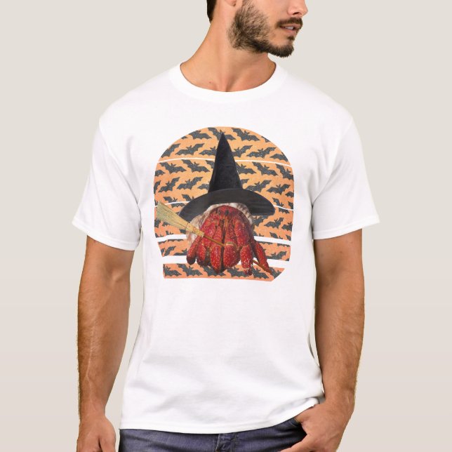 Camiseta Dia de as Bruxas engraçado de bruxaria Hermit Crab (Frente)