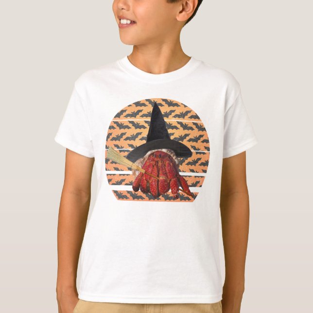 Camiseta Dia de as Bruxas engraçado de bruxaria Hermit Crab (Frente)