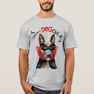 Camiseta Dia de as Bruxas engraçado de Cachorro Malinois