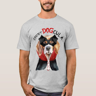 Camiseta Dia de as Bruxas engraçado de Cão Vampiro Beagle