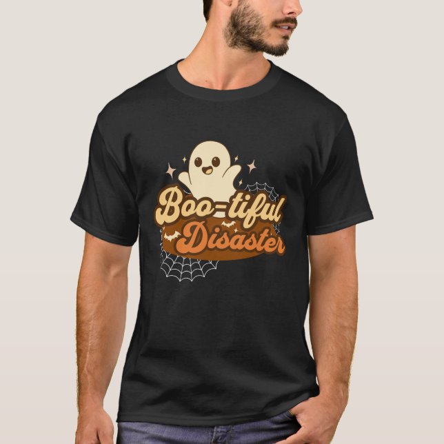 Camiseta Dia de as Bruxas engraçado de desastre generoso (Frente)