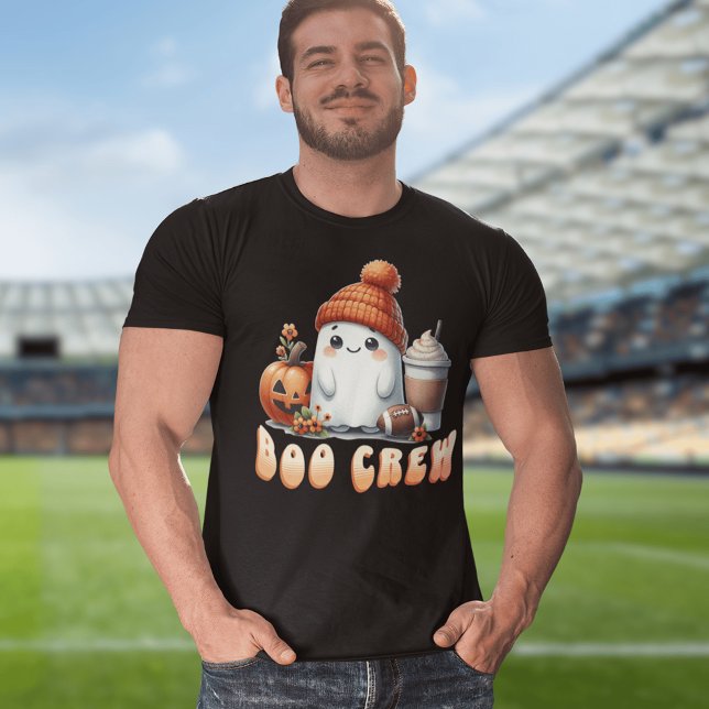 Camiseta Dia de as Bruxas engraçado de futebol da Boo Crew  (Criador carregado)