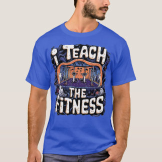 Camiseta Dia de as Bruxas engraçado de ginástica de abóbora