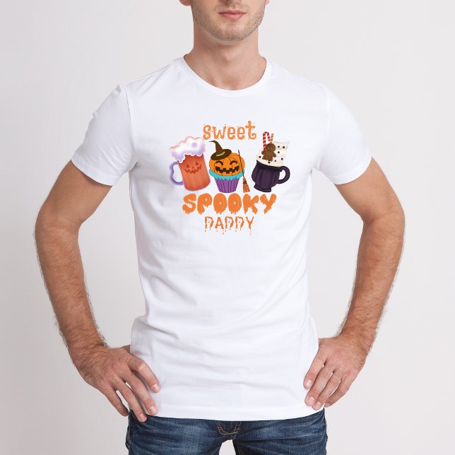 Camiseta Dia de as Bruxas engraçado de Pai Doce Spooky (Sweet Spooky Daddy Funny Halloween T-Shirt)