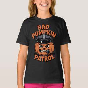 Camiseta Dia de as Bruxas engraçado de patrulha de abóbora