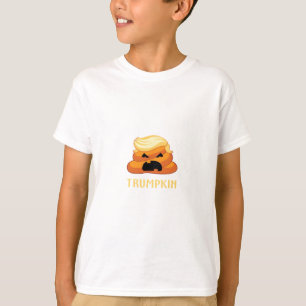 Camiseta Dia de as Bruxas engraçado de Poop Trumpkin