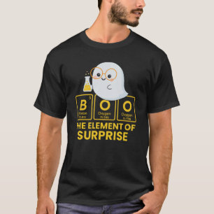 Camiseta Dia de as Bruxas engraçado de Química Boo Ghost