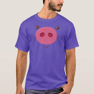 Camiseta Dia de as Bruxas engraçado de rosto de porco Premi