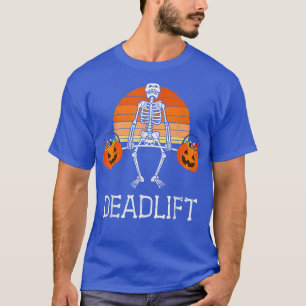 Camiseta DIA DE AS BRUXAS ENGRAÇADO DEADLIFT Baldes de doce