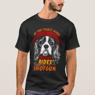Camiseta Dia de as Bruxas engraçado do Rei Charles Spaniel 